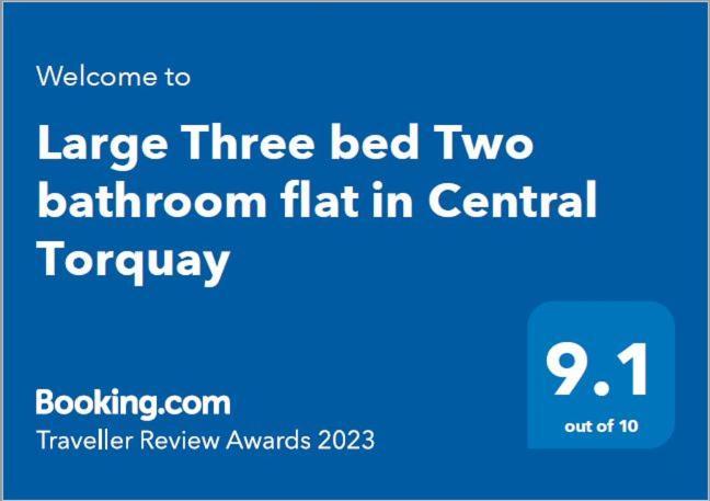 Large Three Bed Two Bathroom Flat In Central Torquay Zewnętrze zdjęcie